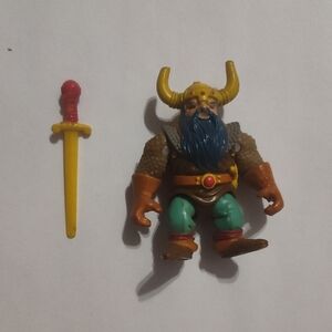 Elkhorn, the good dwarf fighter action figure from the 1983 LJN Advanced Dungeon